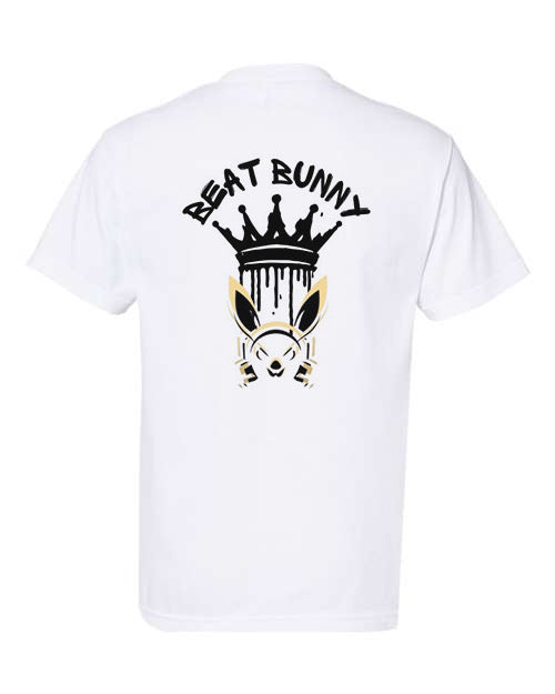 Beat Bunny Crown v neck womens tee